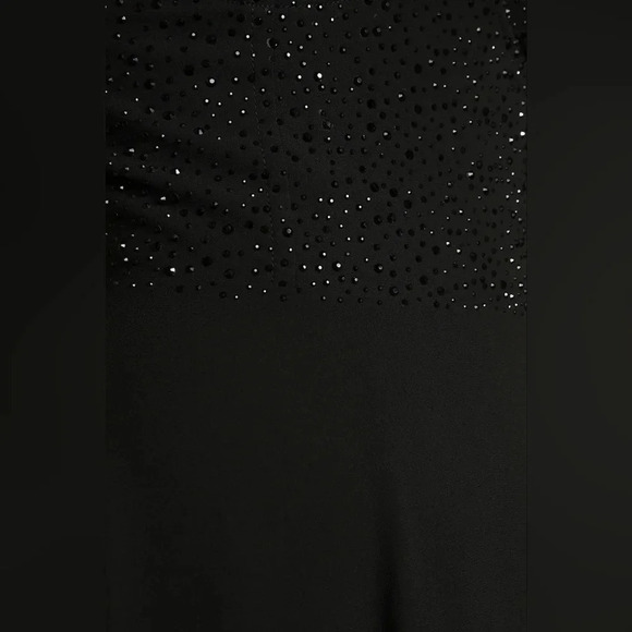 Lulus Remember This Moment Black Rhinestone Strapless Maxi Dress Party Prom - Picture 6 of 13